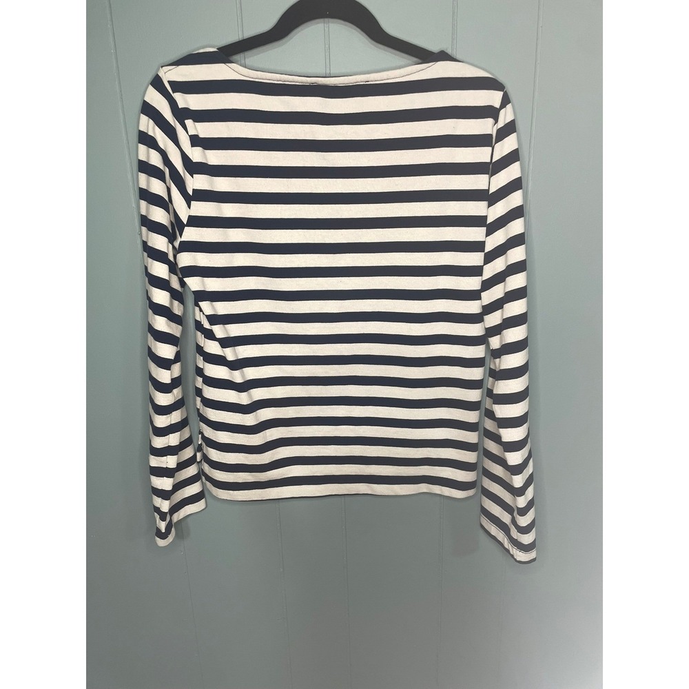Reformation Striped Long‎ Sleeve Top XS Navy Blue, XS - Picture 2 of 4